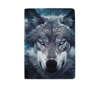 Porta passaporto con scomparti per carte di credito e passaporto, da donna, Faccia di lupo su Galaxy