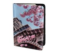 Porta passaporto con stampa a olio Torre Eiffel di Parigi, elementi essenziali da viaggio, carte e passaporto, portafoglio antifurto, dimensioni adatte a tutti i passaporti standard