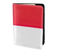 Porta passaporto con stampa bandiera indonesiana per viaggio Must Have, custodia per passaporto per accessori da viaggio per donne e uomini, Nero, One Size