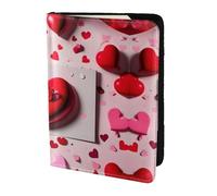 Porta passaporto con stampa di San Valentino per viaggio Must Have, custodia per passaporto per accessori da viaggio per donne e uomini, Nero, One Size