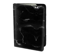 Porta passaporto con stampa in marmo nero per viaggio Must Have, custodia per passaporto per accessori da viaggio per donne e uomini, Nero, One Size