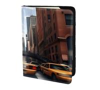 Porta passaporto con stampa New York, essenziale da viaggio, carte e passaporto, portafoglio antifurto, dimensioni adatte a tutti i passaporti standard