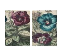 Porta passaporto con tre fiori dipinto ultra sottile in pelle PU organizer per documenti da viaggio compatto premium internazionale per passaporto americano copertura per donne uomini