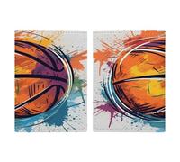 Porta passaporto da basket colorato ultra sottile in pelle PU organizer per documenti da viaggio compatto premium internazionale per passaporto americano copertura per donne uomini