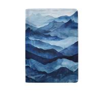 Porta passaporto da donna in pelle da viaggio passaporto portafoglio organizzatore, Monti Indaco