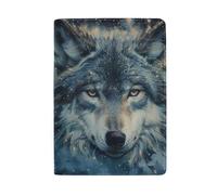 Porta passaporto da uomo per passaporto da viaggio da donna, Faccia di lupo stellato