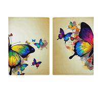 Porta passaporto da viaggio a forma di farfalla con scomparti per carte di credito e carta d'imbarco, porta passaporti, carte di credito, carte d'imbarco