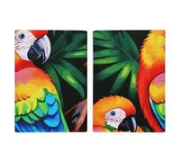 Porta passaporto da viaggio con pappagallo colorato, con scomparti per carte di credito e carta d'imbarco, porta passaporti, carte di credito