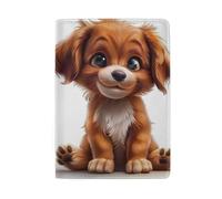 Porta passaporto da viaggio da donna e da uomo, Cucciolo Seduto Cartoon