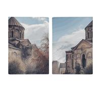 Porta passaporto da viaggio per chiesa armena con slot per carte di credito e carta d'imbarco, porta passaporti, carte di credito, carte d'imbarco