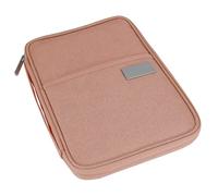 Porta Passaporto da Viaggio, Porta Passaporto Portatile a Prova di Polvere e Acqua, Porta Passaporto Familiare, Organizer per Documenti di Viaggio Pochette (Piccolo arancio rosa