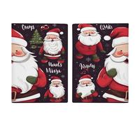 Porta passaporto di Babbo Natale di Natale ultra sottile in pelle PU organizer per documenti da viaggio compatto premium internazionale per passaporto americano copertura per donne uomini