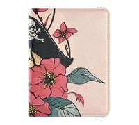 Porta passaporto e carta di vaccino in pelle personalizzabile Death Flores Pirata Combo Wallet Combo Porta passaporto ultra sottile, Pirata della morte Flores, 1 size