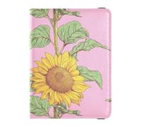 Porta passaporto e vaccino con girasoli e vaccini, organizer combinato per documenti di viaggio, porta passaporto, con slot per carte di vaccino, per uomini e donne, impermeabile