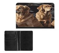 Porta passaporto Elegance Golden Retrievers stampa passaporto custodia sottile da viaggio portafoglio passaporto per donne uomini, stile, taglia unica, protezione passaporto