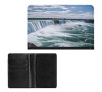 Porta passaporto Elegance Niagara Falls stampa passaporto custodia sottile viaggio passaporto portafoglio per donne uomini, stile, taglia unica, protezione passaporto