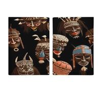 Porta passaporto etnico tribale africano rituale ultra sottile in pelle PU organizer per documenti da viaggio compatto premium internazionale per passaporto americano custodia per donne uomini