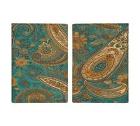 Porta passaporto giallo motivo cachemire ultra sottile in pelle PU organizer per documenti da viaggio compatto premium internazionale per passaporto americano copertura per donne uomini