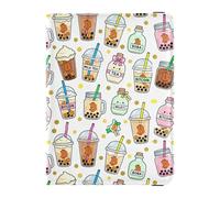 Porta passaporto in pelle con fiocco in stile kawaii Bitcoin per tè al latte per viaggi impermeabile porta soldi e carte di credito per le donne accessori da viaggio must have