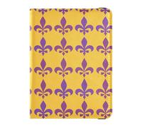 Porta passaporto in pelle con motivo retrò viola per viaggio impermeabile denaro e custodia per carte di credito per le donne viaggio accessori indispensabili