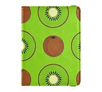 Porta passaporto in pelle di kiwi verde per viaggio viaggio documenti organizzatore di protezione documenti organizzatore porta documenti accessori per donne leggero, kiwi verde, 1 dimensione, kiwi