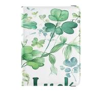 Porta passaporto in pelle impermeabile con porta carte di vaccino Combo per donne e ragazze carino passaporto libro viaggio San Patrizio gnomo fortuna, La fortuna dello gnomo di San Patrizio, 1 size,