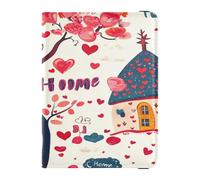 Porta passaporto in pelle leggero portafoglio passaporto per donne ragazza carino passaporto libro viaggio San Valentino albero amore cuore casa dolce casa, San Valentino Albero Amore Cuore Home Sweet
