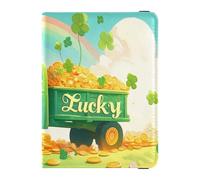 Porta passaporto in pelle PU porta carte impermeabile custodia per passaporto per donne ragazza carino passaporto libro viaggio camion di San Patrizio, Camion di San Patrizio, 1 size, Casual