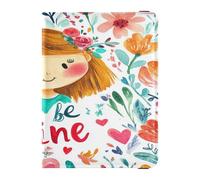 Porta passaporto in pelle PU porta carte impermeabile porta passaporto per vacanze in famiglia badge ID vaccino porta carte portafoglio viaggio San Valentino fiori cuore amore essere mio, San