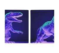 Porta passaporto in stile dinosauro verde ultra sottile in pelle PU organizer per documenti da viaggio compatto premium internazionale per passaporto americano copertura per donne uomini