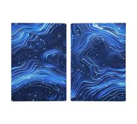 Porta passaporto modello blu elettrico ultra sottile PU pelle organizer per documenti da viaggio compatto premium internazionale US copertura protettiva per passaporto per donne uomini