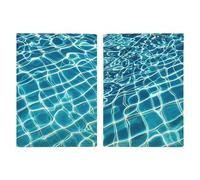Porta passaporto per acqua blu Aqua Pool Portafoglio personalizzato per passaporto per donne uomini porta documenti da viaggio organizer