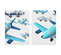 Porta passaporto per aereo, ultra sottile, in pelle PU, organizer per documenti da viaggio, compatto, premium, internazionale, per donne e uomini