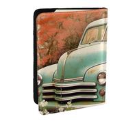 Porta passaporto per auto in stile retrò, per viaggi, con tecnologia RFID, in pelle PU, per passaporto, carino, protezione per passaporto, per donne e uomini