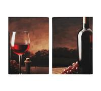 Porta passaporto per bottiglie di vino rosso, porta carte d'identità, porta passaporto, con slot per passaporti, portafoglio da viaggio, per donne e uomini