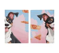 Porta passaporto per cani Rat Terrier, ultra sottile, in pelle PU, organizer compatto premium per passaporto internazionale USA per donne e uomini