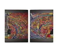 Porta passaporto per chitarra acustica e colorata ultra sottile in pelle PU organizer per documenti da viaggio compatto premium internazionale per passaporto americano copertura per donne uomini