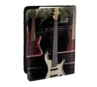 Porta passaporto per chitarra e basso, strumenti musicali, custodia per passaporto, custodia per passaporto, custodia per passaporto, custodia protettiva per passaporto per donne e uomini
