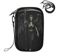 Porta passaporto per donne di viaggio per viaggio Angel Of Death Grim Reaper