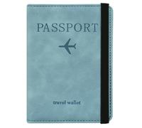 Porta Passaporto per Essenziali da Viaggio, Custodia per Passaporto da Viaggio per Accessori Immancabili, Porta Libri per Donne e Uomini, Azzurro chiaro, Passport Holder