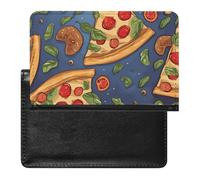 Porta passaporto per pizza in pelle PU di alta qualità, custodia portatile da viaggio per passaporto, unisex, organizer per documenti essenziali da viaggio, per vacanze e viaggi di lavoro