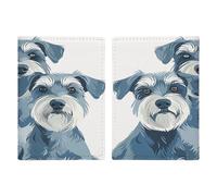 Porta passaporto per tre cani di piccola taglia, ultra sottile, in pelle PU, organizer per documenti da viaggio, compatto, premium internazionale, per donne e uomini