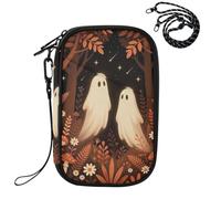 Porta passaporto per viaggio Fantasma nelle foreste dei fiori Halloween Spooky
