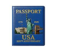 Porta passaporto - Porta documenti da viaggio in pelle impermeabile | Custodia protettiva compatta per amici, famiglia, nonno, nonna, uomini, marito, figlia, donne, figlio, moglie, B, Refer to