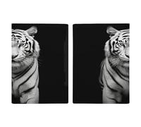 Porta passaporto tigre bianco e nero ultra sottile in pelle PU organizer per documenti da viaggio compatto premium internazionale per passaporto americano copertura per donne uomini