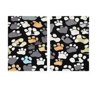 Porta passaporto ultra sottile in pelle PU con impronte di zampe di cane 2 standard - 2 - 00 x organizer per documenti da viaggio compatto premium internazionale per passaporto americano per donne e