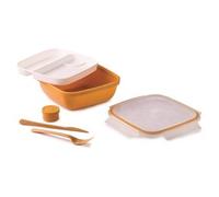Snips, Fresh Lunch Box Quadrato, Senape, Coperchio con 4 Chiusure di Sicurezza, Guarnizione Salva Freschezza, 1.50 LT, 21 x 21 x 8 cm, Made in Italy