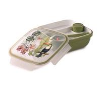 Porta pasto (21x21x8cm) 2V Tucano con posate LUNCH BOX Verde 000378