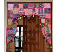 Porta patchwork indiana fatta a mano Toran Banjara finestra Valance zingara r...