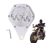 Porta patente fiscale per moto, supporto esagonale per targhe | Supporto in alluminio con chiave e porta carte per quad, moto e ciclomotore